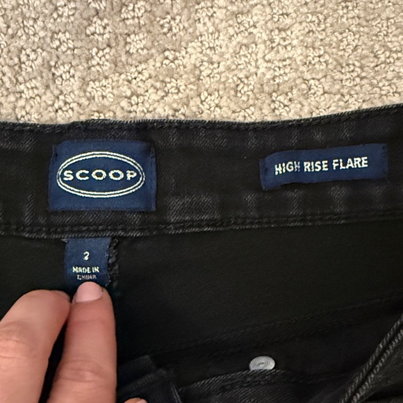 Scoop Black Flare Jeans - Picture 3 of 6